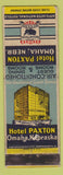 Matchbook Cover - Hotel Paxton Omaha NE WEAR