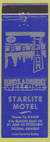 Matchbook Cover - Starlite Motel Salina KS