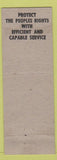Matchbook Cover - Curt Lindauer State Attorney St Clair County IL