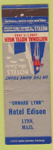 Matchbook Cover - Hotel Edison Lynn MA