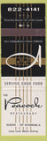 Matchbook Cover - Peacock Restaurant Guelph ON