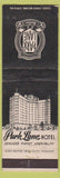 Matchbook Cover - Park Lane Hotel Denver Colorado