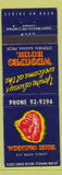 Matchbook Cover - Winnipeg Hotel MB