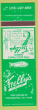 Matchbook Cover - Kelly's Philadelphia PA seafood