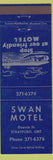 Matchbook Cover - Swan Motel Stratford ON