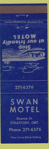 Matchbook Cover - Swan Motel Stratford ON