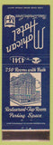 Matchbook Cover - Mohican Hotel New London CT
