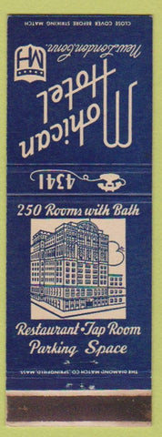 Matchbook Cover - Mohican Hotel New London CT