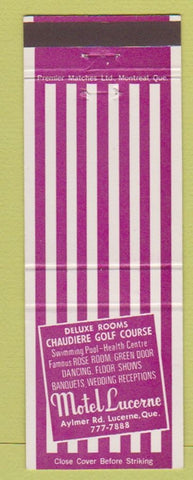 Matchbook Cover - Motel Lucerne QC