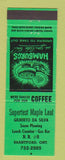 Matchbook Cover - Supertest Maple Leaf Brantford ON hamburger green