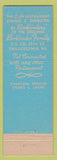 Matchbook Cover - Bookbinders Seafood Philadelphia PA