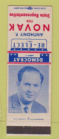 Matchbook Cover - Anthony F Novak State Representative Ohio OH
