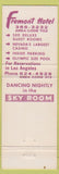 Matchbook Cover - Hotel Fremont Casino Las Vegas NV