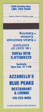 Matchbook Cover - Azzarello's Blue Peaks Restaurant Lima OH