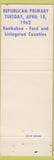 Matchbook Cover - Edward McBroom State Representative Kankakee IL