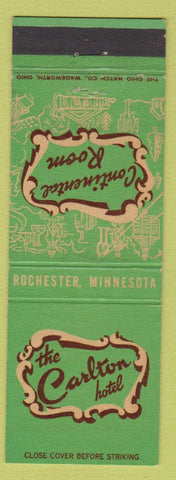 Matchbook Cover - Carlton Hotel Rochester MN