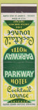 Matchbook Cover - Parkway Hotel Chicago IL