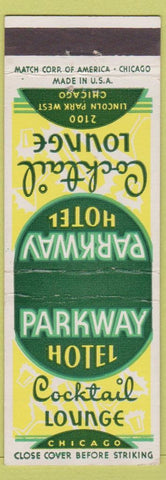 Matchbook Cover - Parkway Hotel Chicago IL