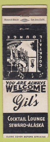 Matchbook Cover - Gil's Bar Seward AK