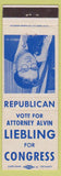 Matchbook Cover - Alvin Liebling Congress Illinois IL