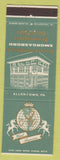 Matchbook Cover - Hotel Americus Allentown PA