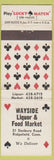 Matchbook Cover - Wayside liquor Grocery Ridgefield CT