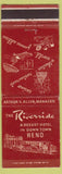 Matchbook Cover - Riverside Hotel Casino Reno NV WEAR