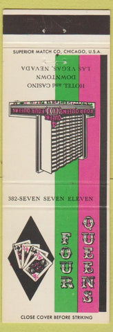 Matchbook Cover - Four Queens Casino Las Vegas NV