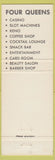 Matchbook Cover - Four Queens Casino Las Vegas NV