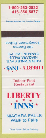 Matchbook Cover - Liberty Inns Niagara Falls ON