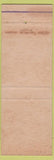 Matchbook Cover - Shalimar Commodore Perry Hotel Toledo OH
