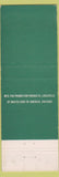 Matchbook Cover - Brown Hotel Louisville KY