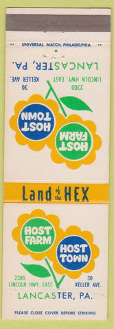 Matchbook Cover - Hotel Farm Town Lancaster PA