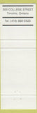 Matchbook Cover - Don Quijote Toronto ON