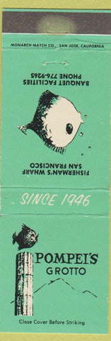 Matchbook Cover - Pompei's Grotto San Francisco CA