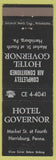 Matchbook Cover - Hotel Governor Harrisburg PA