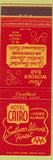 Matchbook Cover - Hotel Cairo IL Wonder Bar Bill Dolen