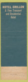 Matchbook Cover - Hotel Crillon Chicago IL