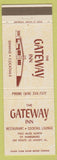 Matchbook Cover - Gateway Inn Muddy IL