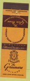 Matchbook Cover - Greamere Hotel Chicago IL