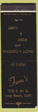Matchbook Cover - Fern's Long Beach CA