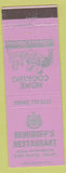 Matchbook Cover - Nemiroff's Restaurant Van Nuys CA