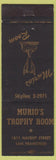 Matchbook Cover - Murio's Trophy Room San Francisco CA