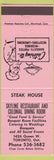 Matchbook Cover - Skyline Restaurant Toronto ON