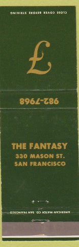 Matchbook Cover - The Fantasy San Francisco CA
