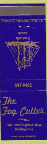 Matchbook Cover - Fog Cutter Burlingame CA ship