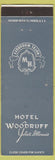 Matchbook Cover - Hotel Woodruff Joliet IL