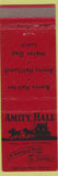 Matchbook Cover - Amity Hall PA?