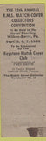 Matchbook Cover - Chichester PA Town Linwood Marcus Hook Trainer Boothwyn