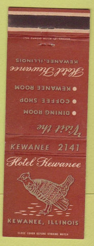 Matchbook Cover - Hotel Kewanee IL